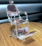 Mini Cadeira para Salão e Barbearia em Acrílico Decorativa