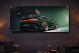 Quadro GT3 RS — Verde Manthey, Asa Gigante (Acrílico Cristal)