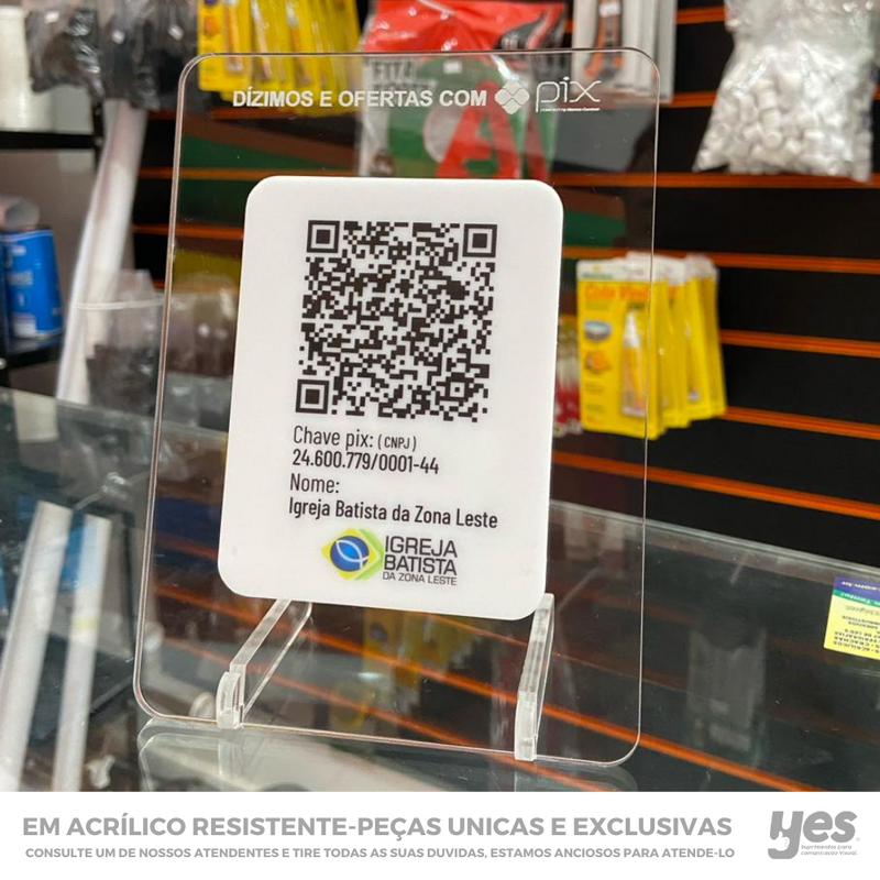 Plaquinha de Pix