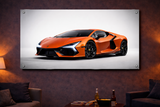 Quadro Lamborghini — Laranja Ímã (Acrílico Cristal)