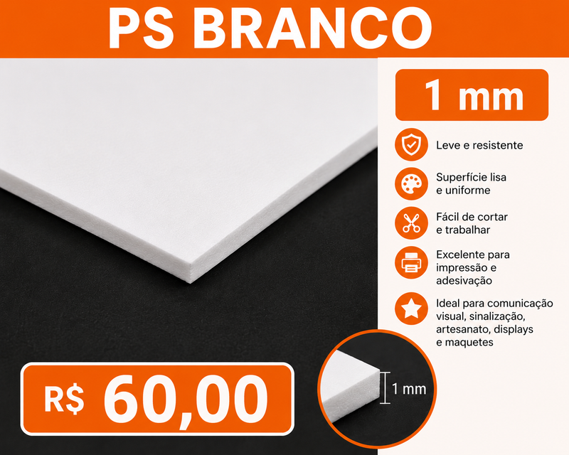 PS BRANCO 1 MM