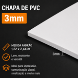 CHAPA DE PVC EXPANDIDO 3MM