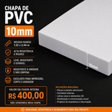 CHAPA DE PVC EXPANDIDO 10MM