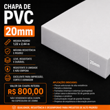 CHAPA DE PVC EXPANDIDO 20MM