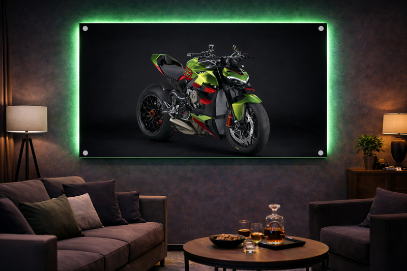 Streetfighter V4 Custom Green – Quadro Decorativo Premium
