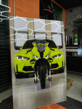 Dupla Verde Performance — M4 & Moto (Acrílico Cristal 5mm | LED Neon)®