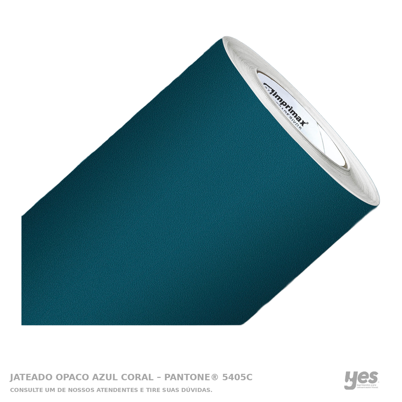 Jateado Opaco Azul Coral – Pantone® 5405C — foto original com fundo branco e rodapé YES