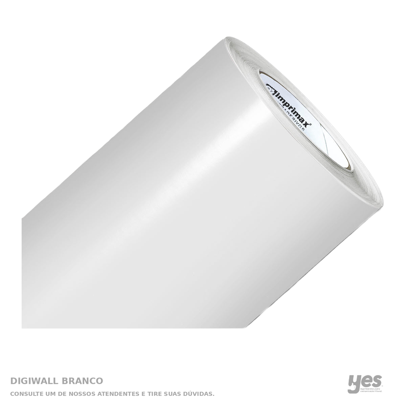DigiWall Branco — foto original com fundo branco e rodapé YES