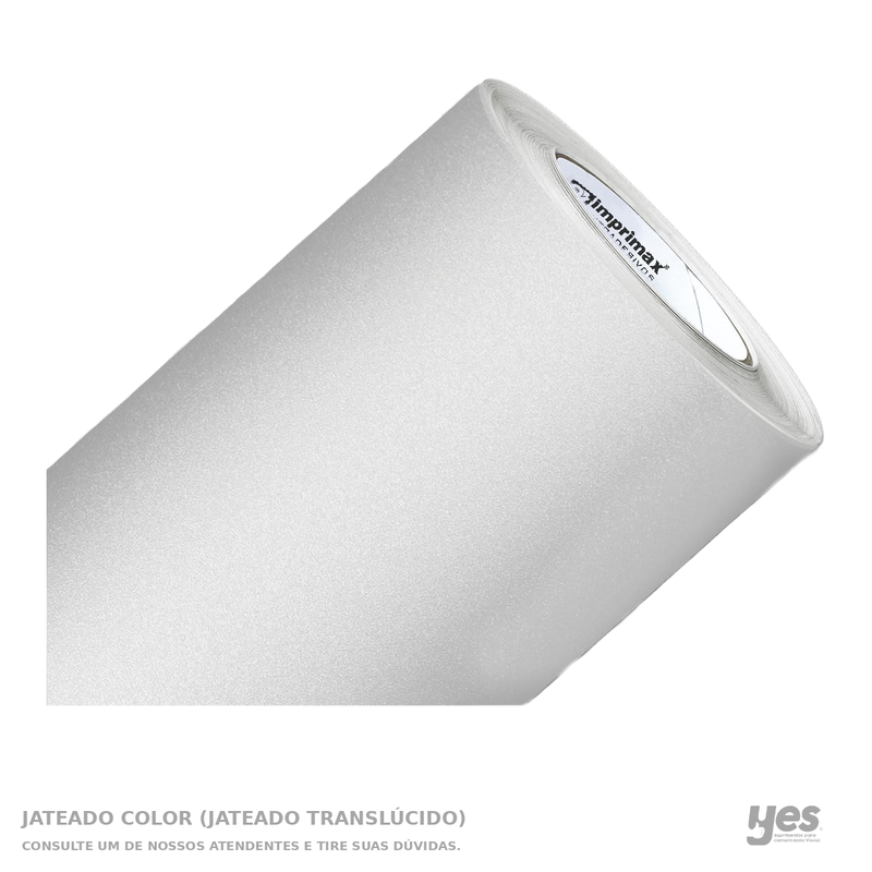 Jateado Color (Jateado Translúcido) — foto original com fundo branco e rodapé YES