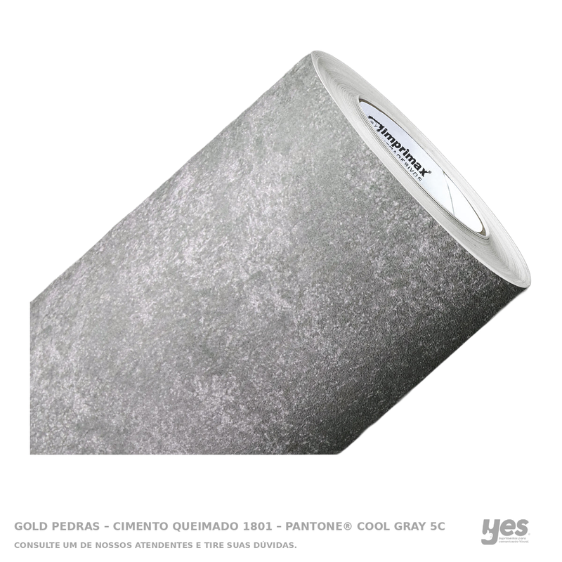 Gold Pedras – Cimento Queimado 1801 – Pantone® Cool Gray 5C — foto original com fundo branco e rodapé YES